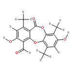 3,8-dihydroxy-1,6,9-trimethyl-11-oxo-11H-dibenzodioxepin-4-carbaldehyde