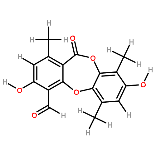 3,8-dihydroxy-1,6,9-trimethyl-11-oxo-11H-dibenzodioxepin-4-carbaldehyde