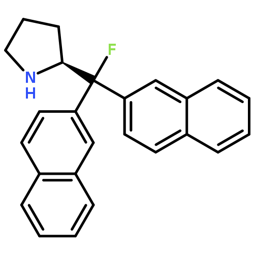 PYRROLIDINE, 2-(FLUORODI-2-NAPHTHALENYLMETHYL)-, (2S)-