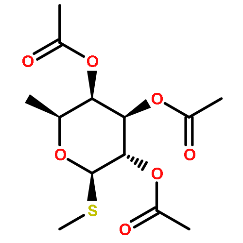 b-L-Galactopyranoside, methyl6-deoxy-1-thio-, triacetate (9CI)