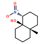 4a(2H)-Naphthalenol, octahydro-8a-methyl-4-nitro-, (4R,4aR,8aS)-rel-