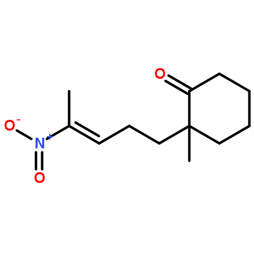 CYCLOHEXANONE, 2-METHYL-2-(4-NITRO-3-PENTENYL)-