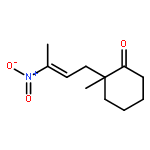 CYCLOHEXANONE, 2-METHYL-2-(3-NITRO-2-BUTENYL)-