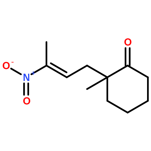 CYCLOHEXANONE, 2-METHYL-2-(3-NITRO-2-BUTENYL)-