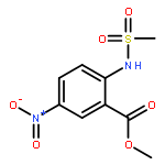 BENZOIC ACID, 2-[(METHYLSULFONYL)AMINO]-5-NITRO-, METHYL ESTER