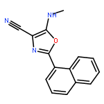 5-(methylamino)-2-(naphthalen-1-yl)-1,3-oxazole-4-carbonitrile