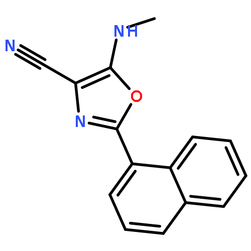 5-(methylamino)-2-(naphthalen-1-yl)-1,3-oxazole-4-carbonitrile