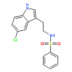 N-[2-(5-chloro-1H-indol-3-yl)ethyl]benzenesulfonamide