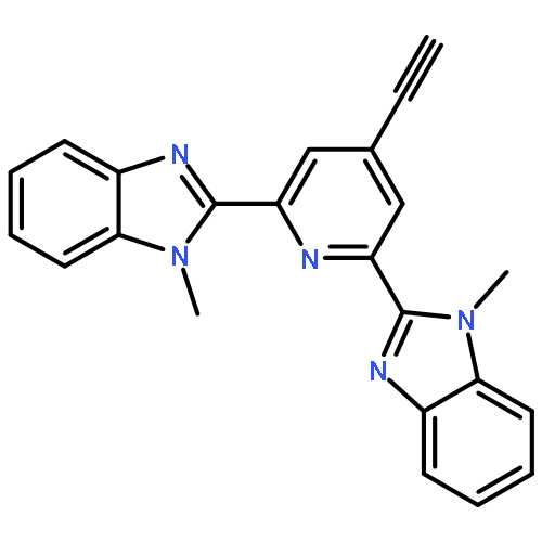 1H-BENZIMIDAZOLE, 2,2'-(4-ETHYNYL-2,6-PYRIDINEDIYL)BIS[1-METHYL-