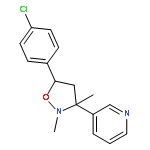 Pyridine, 3-[5-(4-chlorophenyl)-2,3-dimethyl-3-isoxazolidinyl]-