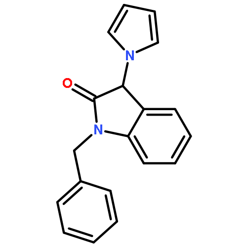 2H-Indol-2-one, 1,3-dihydro-1-(phenylmethyl)-3-(1H-pyrrol-1-yl)-