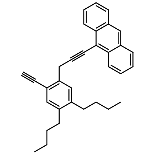 ANTHRACENE, 9-[3-(4,5-DIBUTYL-2-ETHYNYLPHENYL)-1-PROPYNYL]-