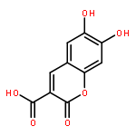 6,7-dihydroxy-2-oxochromene-3-carboxylic Acid