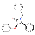 2-Azetidinone, 3-phenoxy-4-phenyl-1-(phenylmethyl)-, (3R,4S)-rel-