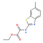 ethyl [(6-methyl-1,3-benzothiazol-2-yl)amino](oxo)acetate