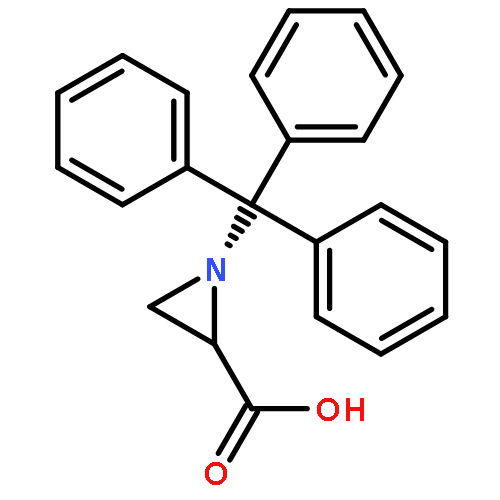 2-AZIRIDINECARBOXYLIC ACID, 1-(TRIPHENYLMETHYL)-, (S)-