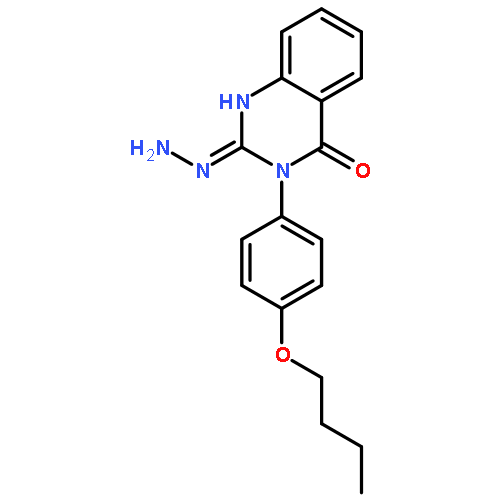 2,4(1H,3H)-QUINAZOLINEDIONE, 3-(4-BUTOXYPHENYL)-, 2-HYDRAZONE