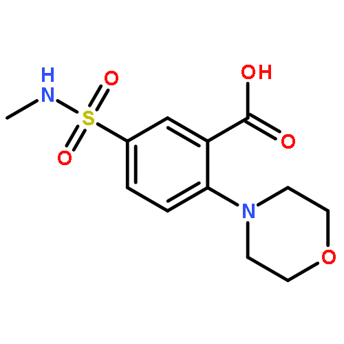 Benzoic acid, 5-[(methylamino)sulfonyl]-2-(4-morpholinyl)-