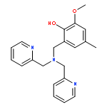 Phenol, 2-[[bis(2-pyridinylmethyl)amino]methyl]-6-methoxy-4-methyl-