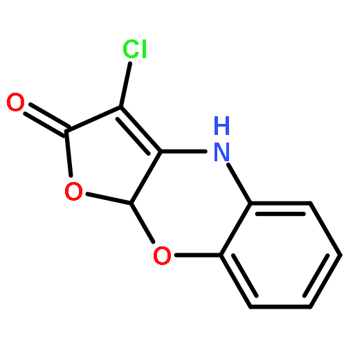 4H-Furo[2,3-b][1,4]benzoxazin-2(9aH)-one, 3-chloro-