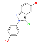 3-Chloro-2-(4-hydroxy-phenyl)-2H-indazol-5-ol