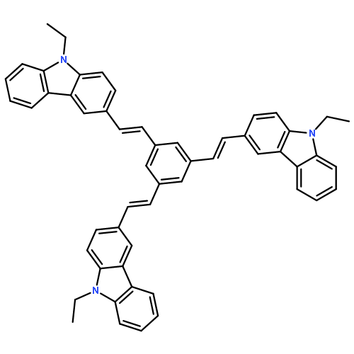 9H-Carbazole,3,3,3''-[1,3,5-benzenetriyltri-(1E)-2,1-ethenediyl]tris[9-ethyl- (9CI)