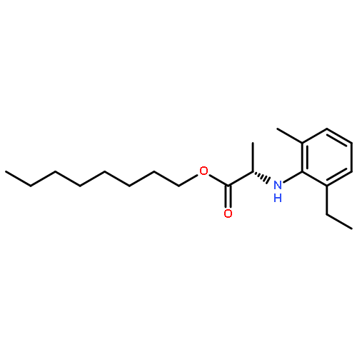 L-ALANINE, N-(2-ETHYL-6-METHYLPHENYL)-, OCTYL ESTER