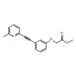 Acetic acid, [3-[(6-methyl-2-pyridinyl)ethynyl]phenoxy]-, methyl ester