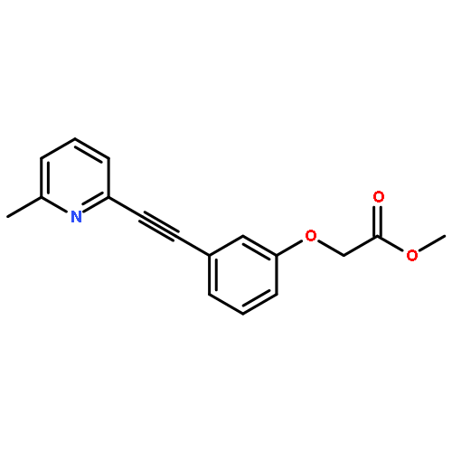 Acetic acid, [3-[(6-methyl-2-pyridinyl)ethynyl]phenoxy]-, methyl ester