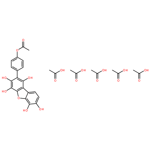 1,3,4,6,7-Dibenzofuranpentol, 2-[4-(acetyloxy)phenyl]-, pentaacetate