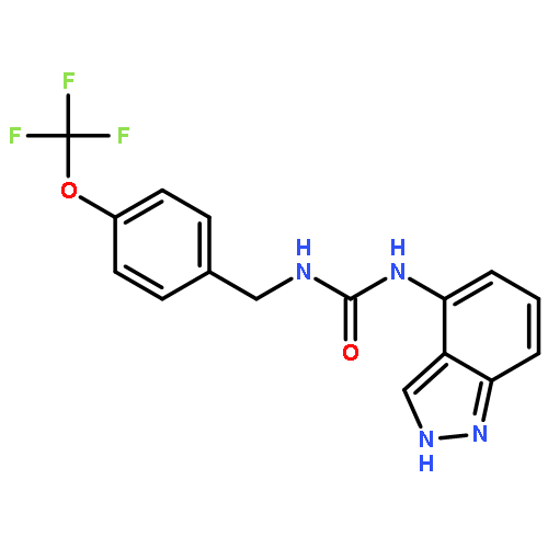 Urea, N-1H-indazol-4-yl-N'-[[4-(trifluoromethoxy)phenyl]methyl]-