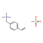 Benzenemethanaminium, 4-ethenyl-N,N,N-trimethyl-, methanesulfonate