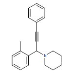 PIPERIDINE, 1-[1-(2-METHYLPHENYL)-3-PHENYL-2-PROPYNYL]-