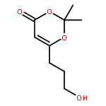 4H-1,3-Dioxin-4-one, 6-(3-hydroxypropyl)-2,2-dimethyl-