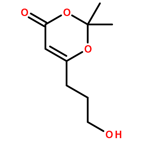 4H-1,3-Dioxin-4-one, 6-(3-hydroxypropyl)-2,2-dimethyl-