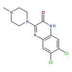 2(1H)-QUINOXALINONE, 6,7-DICHLORO-3-(4-METHYL-1-PIPERAZINYL)-