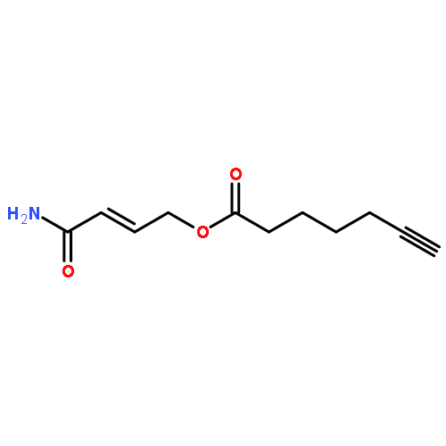 6-HEPTYNOIC ACID, 4-AMINO-4-OXO-2-BUTENYL ESTER