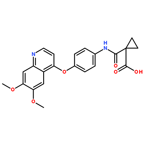 Cyclopropanecarboxylic acid,1-[[[4-[(6,7-dimethoxy-4-quinolinyl)oxy]phenyl]amino]carbonyl]-