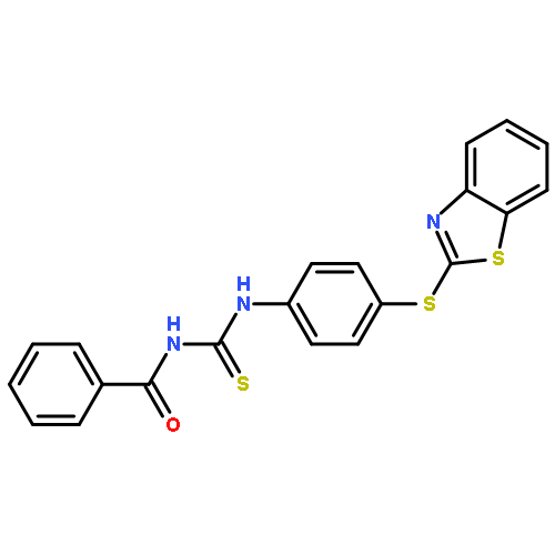 Benzamide, N-[[[4-(2-benzothiazolylthio)phenyl]amino]thioxomethyl]-