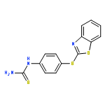 Thiourea, [4-(2-benzothiazolylthio)phenyl]-