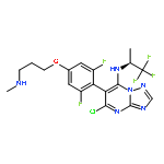 5-chloro-6-[2,6-difluoro-4-[3-(methylamino)propoxy]phenyl]-N-[(2S)-1,1,1-trifluoropropan-2-yl]-[1,2,4]triazolo[1,5-a]pyrimidin-7-amine