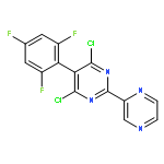 Pyrimidine, 4,6-dichloro-2-pyrazinyl-5-(2,4,6-trifluorophenyl)-