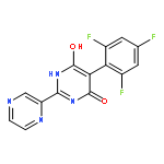 4(1H)-PYRIMIDINONE, 6-HYDROXY-2-PYRAZINYL-5-(2,4,6-TRIFLUOROPHENYL)-