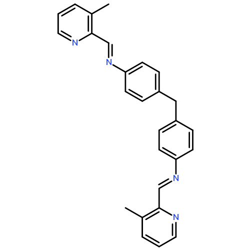 BENZENAMINE, 4,4'-METHYLENEBIS[N-[(3-METHYL-2-PYRIDINYL)METHYLENE]-