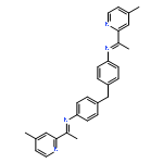 BENZENAMINE, 4,4'-METHYLENEBIS[N-[1-(4-METHYL-2-PYRIDINYL)ETHYLIDENE]-