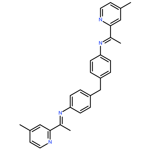 BENZENAMINE, 4,4'-METHYLENEBIS[N-[1-(4-METHYL-2-PYRIDINYL)ETHYLIDENE]-