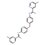 BENZENAMINE, 4,4'-OXYBIS[N-[1-(4-METHYL-2-PYRIDINYL)ETHYLIDENE]-