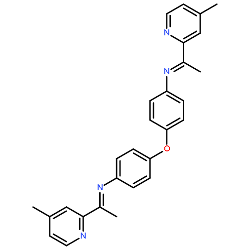 BENZENAMINE, 4,4'-OXYBIS[N-[1-(4-METHYL-2-PYRIDINYL)ETHYLIDENE]-