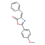 5(4H)-OXAZOLONE, 2-(4-METHOXYPHENYL)-4-(PHENYLMETHYLENE)-, (4Z)-