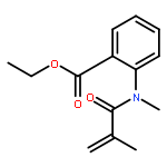 Benzoic acid, 2-[methyl(2-methyl-1-oxo-2-propenyl)amino]-, ethyl ester